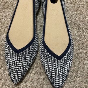 Navy Houndstooth Rothy’s  sz 10 NWOB